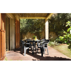 Záhradný stôl Keter Lisa plastový grafitový