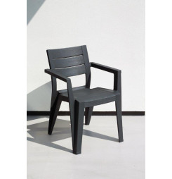 Záhradné kreslo Keter Julie grafitové