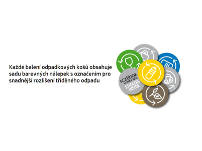 Odpadkový kôš Prosperplast SORTIBOX 4 x 35 l popolavý