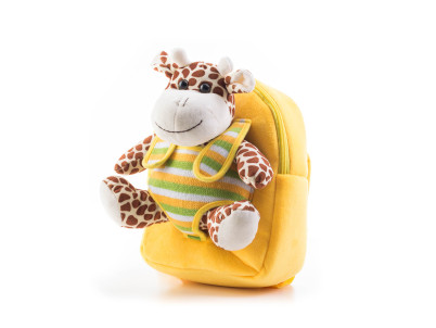 Hračka G21 Batoh s plyšovou žirafou, žltý Hračka G21 Batoh s plyšovou žirafou, žltý