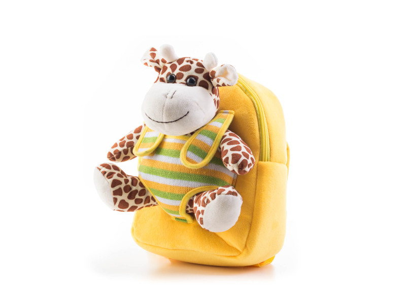 Hračka G21 Batoh s plyšovou žirafou, žltý Hračka G21 Batoh s plyšovou žirafou, žltý