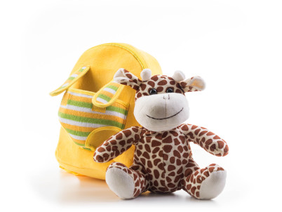 Hračka G21 Batoh s plyšovou žirafou, žltý Hračka G21 Batoh s plyšovou žirafou, žltý