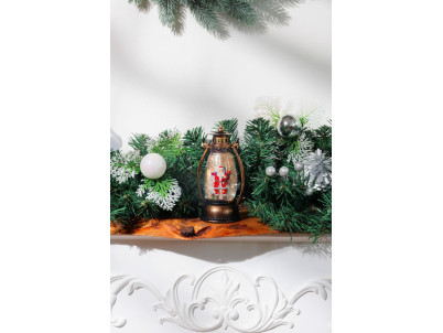 Lampáš MagicHome Vianoce, plast, 1xLED teplá biela, 8x6.5x14 cm, 3xLR44