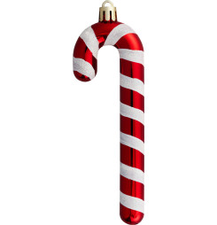 Dekorácia MagicHome Vianoce, bielo-červená, 12,5 cm