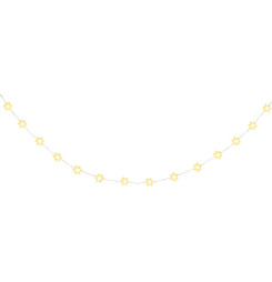 Reťaz MagicHome Vianoce, vločky, PVC, 15xLED teplá biela, 1.4 m + 0.3 m, 2xAA