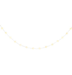 Reťaz MagicHome Vianoce, hviezdy, PVC, 15xLED teplá biela, 1.4 m + 0.3 m, 2xAA