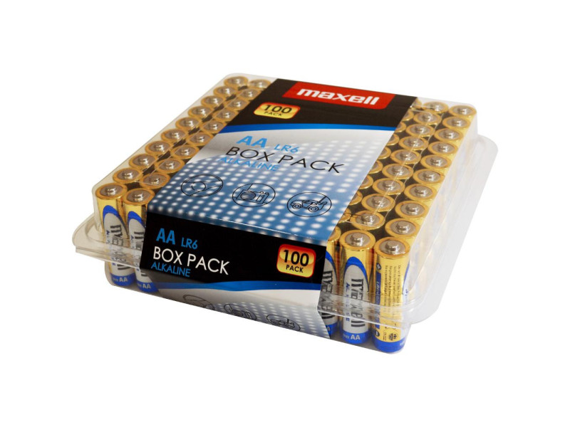 LR6 100 box AA Power Alk MAXELL