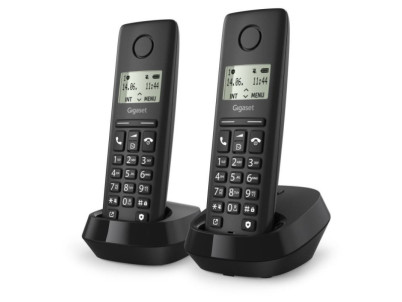 GIGASET Pure 100 Duo, Telefónny prístroj, čierny