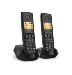 GIGASET Pure 100 Duo, Telefónny prístroj, čierny