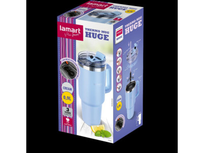 LT4090 termohrnček modrý0,9L HUGE LAMART LT4090 termohrnček modrý0,9L HUGE LAMART