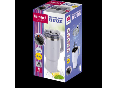 LT4089 termohrnček krém 0,9L HUGE LAMART