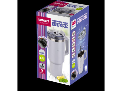 LT4086 termohrnček krém 1,2L HUGE LAMART LT4086 termohrnček krém 1,2L HUGE LAMART