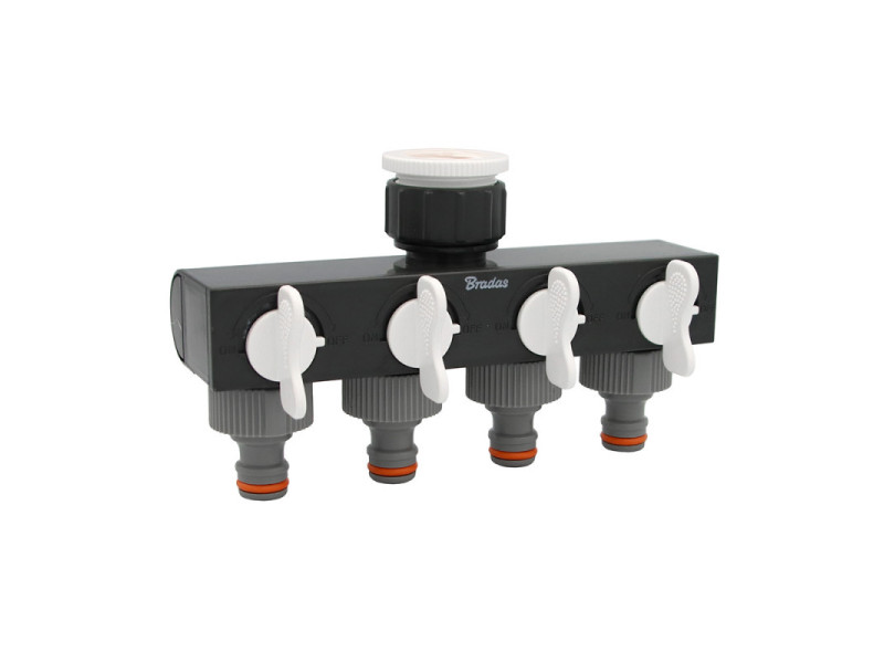 Rozdeľovač 4-cestný s ventilmi White Line