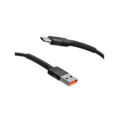 USB-TypeC 1M 3A čierny kábel STURDO
