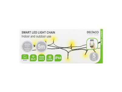 DELTACO SMART Vianočné osvetlenie, 5m DELTACO SMART Vianočné osvetlenie, 5m