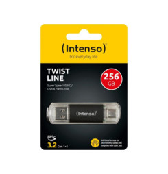 INTENSO Twist Line, USB-C/USB-A, USB Kľúč, 256GB