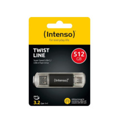 INTENSO Twist Line, USB-C/USB-A, USB Kľúč, 512GB
