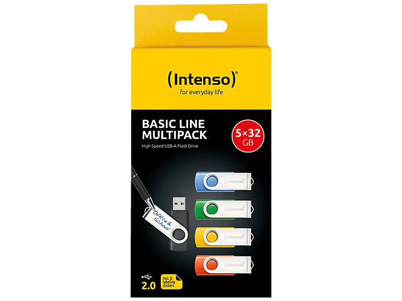 INTENSO Basic Line 5x 32GB USB 2.0 (3503585)