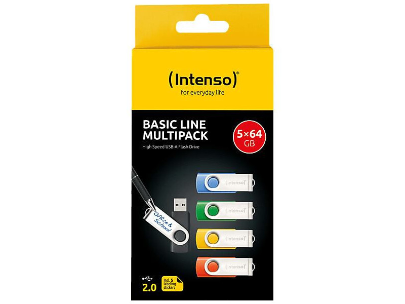 INTENSO Basic Line 5x 64GB USB 2.0 (3503595)