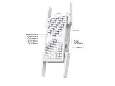 TP-Link RE405BE BE6500 WiFi 7 Dual Band Extender