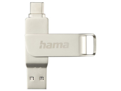 HAMA Rotate Pro, USB Kľúč, 64GB, strieborný