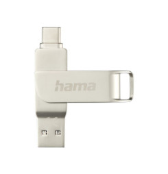 HAMA Rotate Pro, USB Kľúč, 128GB, strieborný