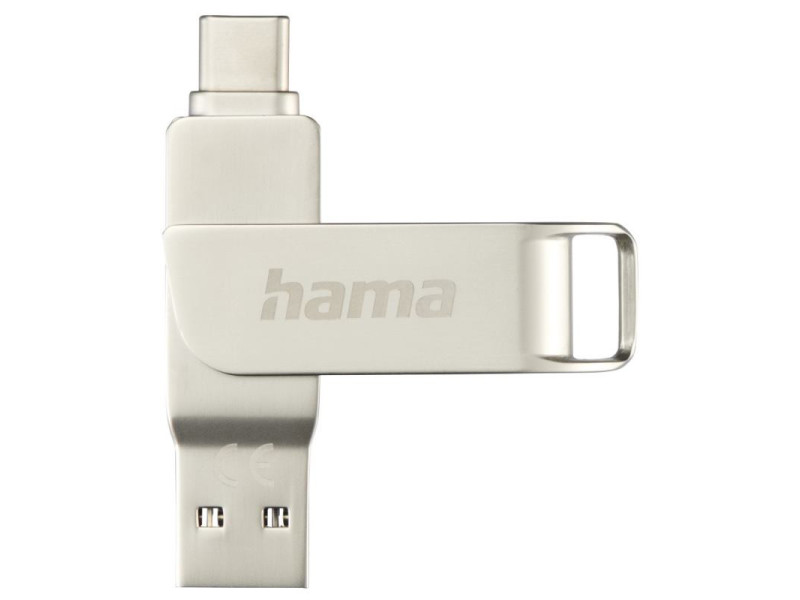 HAMA Rotate Pro, USB Kľúč, 128GB, strieborný