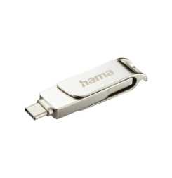 HAMA Rotate Pro, USB Kľúč, 128GB, strieborný