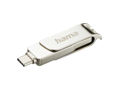 HAMA Rotate Pro, USB Kľúč, 128GB, strieborný