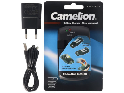 CAMELION LBC-0313-1, Nabíjačka batérii, čierna