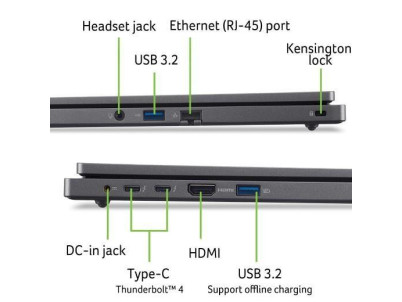 ACER TravelMate P2 16" FHD 100U/16/512/I/W11P