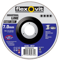 Kotuc flexOvit Industrial Line Fast Cut 125x7.0x22.2 mm, A24Q-BF27, oceľ