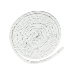 Šnúra sporáková Strend Pro, L-2 m, 12x12 mm, tesniaca šnúra na sklo, na dvierka, na krby, na kachle, upchávka, biela