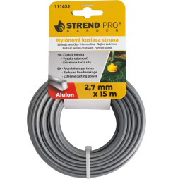 Silon na kosenie Alulon ADQ 2,7 mm, L-15 m, hranatý