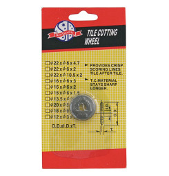 Koliesko ULTRA PRO (22,5x6 mm), náhradné, pre rezač dlažby 212907,212908 a 212910