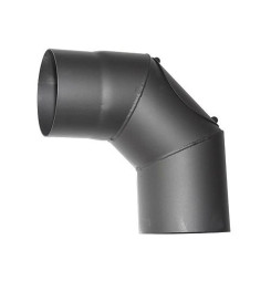 Koleno HS.CO 090/180/2,0 mm, s čistiacim otvorom, dymovod, dymové kominové koleno na spájanie rúr dymovodu