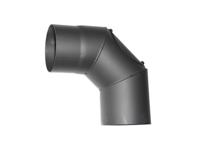 Koleno HS.CO 090/180/2,0 mm, s čistiacim otvorom, dymovod, dymové kominové koleno na spájanie rúr dymovodu