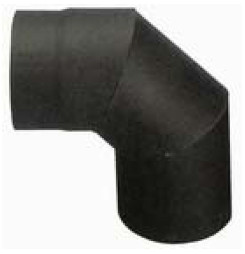 Koleno HS 090/180/2,0 mm, dymovod, dymové kominové koleno na spájanie rúr dymovodu