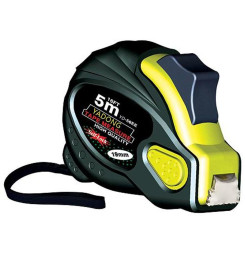 Meter Strend Pro WorkTiger 6E, 5 m, 19 mm, zvinovací, AutoStop, pogumovaný