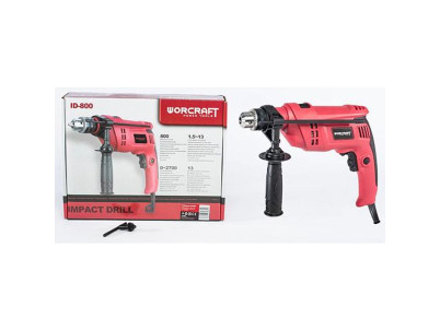 Vŕtačka Worcraft ID-800, 800 W, kľúč 13 mm, príklepová