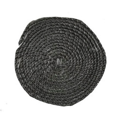 Šnúra sporáková Strend Pro, L-2.5 m, plochá 10 mm, tesniaca šnúra na sklo, na dvierka, na krby, na kachle, grafitová