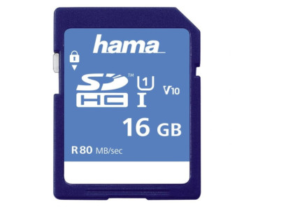 HAMA HighSpeed SD karta, 16 GB, 80 MB/s
