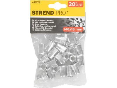 Nit Strend Pro PACK M08x18, oceľ, bal. 20 ks, maticový