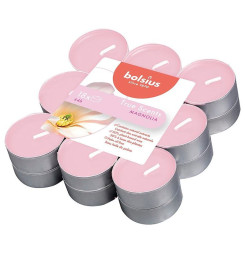 Sviečky Bolsius Tealight True Scents, čajové, vonné, magnólia, bal. 18 ks