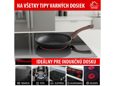 Panvica MagicHome Black Marble Line, 26 cm