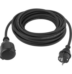 Kábel Strend Pro BH-FSF, L-20 m, predlžovací, čierny, IP44