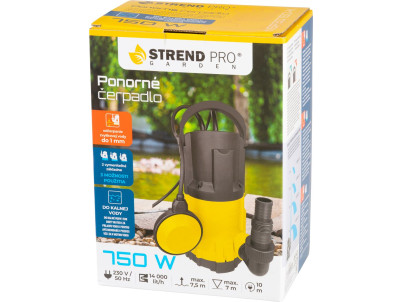 Čerpadlo Strend Pro Garden NSP3D750-K, kalové, ponorné, 750W, 14000 l/h, 10 m kábel