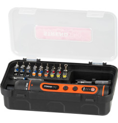 Skrutkovač Strend Pro 3.6V, nabíjateľný, sada v púzdre