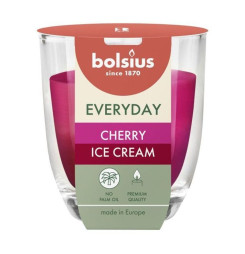 Sviečka Bolsius Everyday, čerešňová zmrzlina, 80x70 mm, v skle