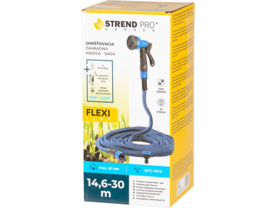 Hadica Strend Pro Garden flexi, 14.6-30 m, 1/2"-3/4" + píštoľ, záhradná Hadica Strend Pro Garden flexi, 14.6-30 m, 1/2"-3/4" + píštoľ, záhradná